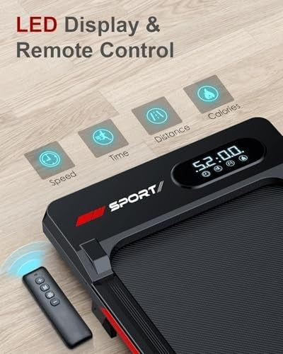 5% Incline Under Desk Walking Pad 2.5HP Quiet Foldable Treadmill 8KM/H Home