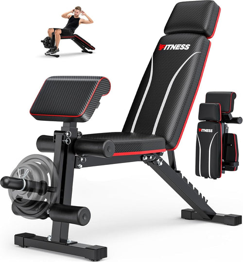 Foldable Multi-Function Weight Bench 800lb Home Gym Strength Trainer