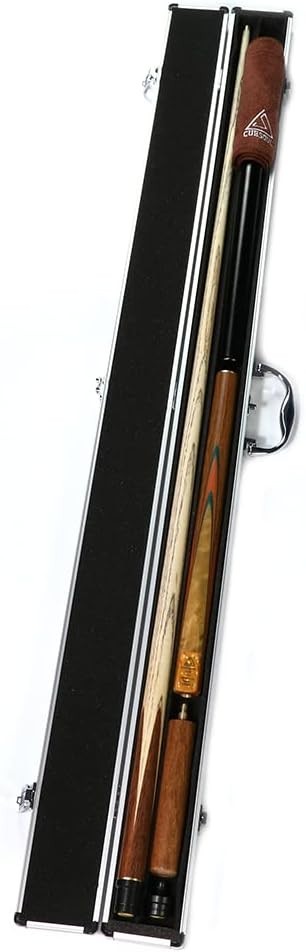 Handcrafted 57in Snooker Cue 18oz 9.5mm Tip Dual Extensions Case