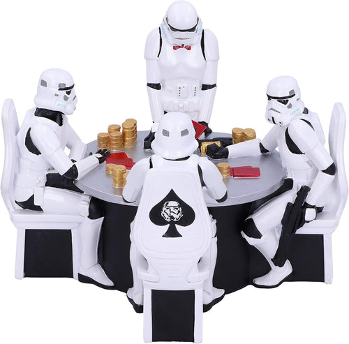 Poker Table Stormtrooper Resin Figurine 18.3cm Collectible Sci-Fi Home Decor