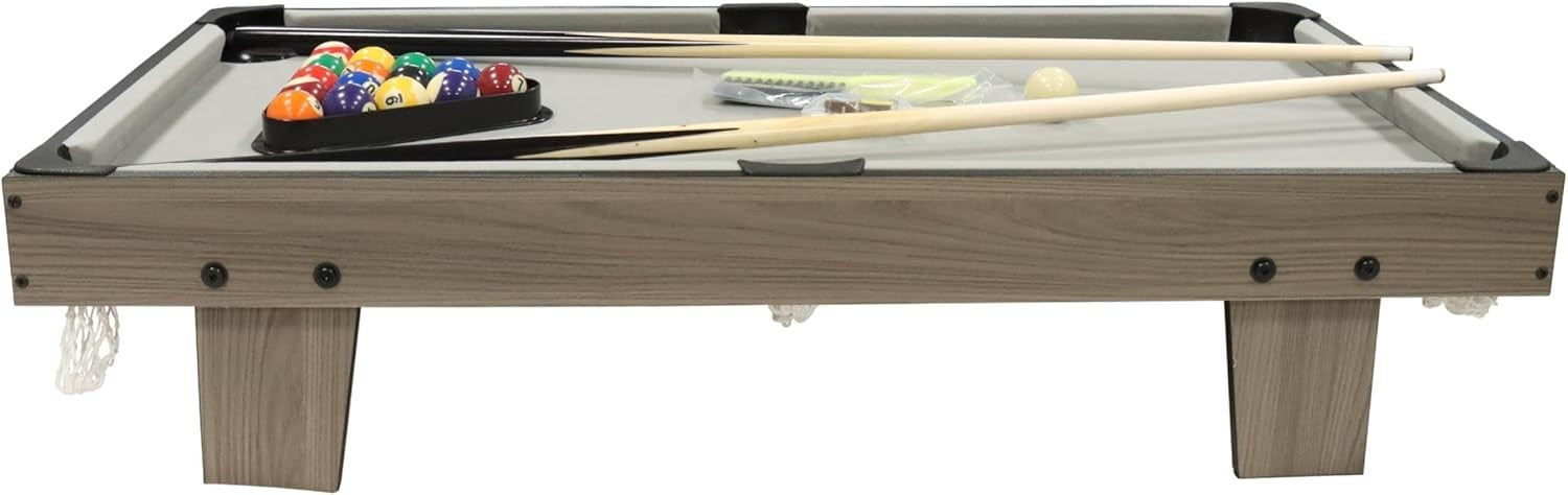3FT Mini Pool Table Tabletop Billiards Game Set w Cues Balls