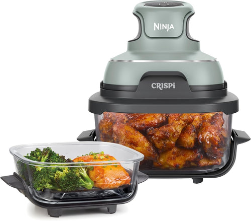 Portable 4-in-1 Air Fryer Oven 3.8L Compact Multi-Cooker with Glass Containers