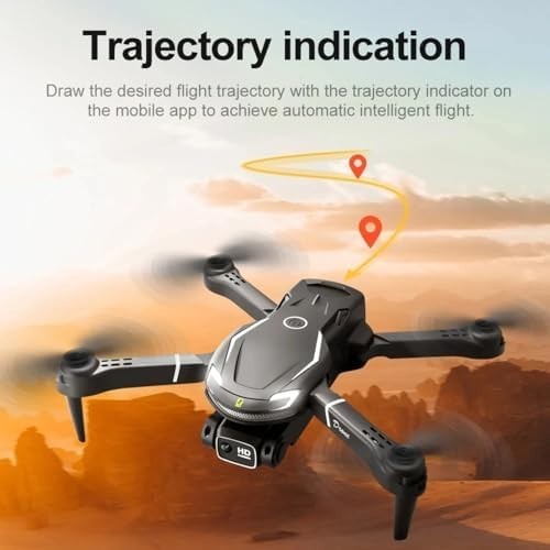 4K HD Foldable Drone Dual Camera Brushless Motors & 2 Batteries