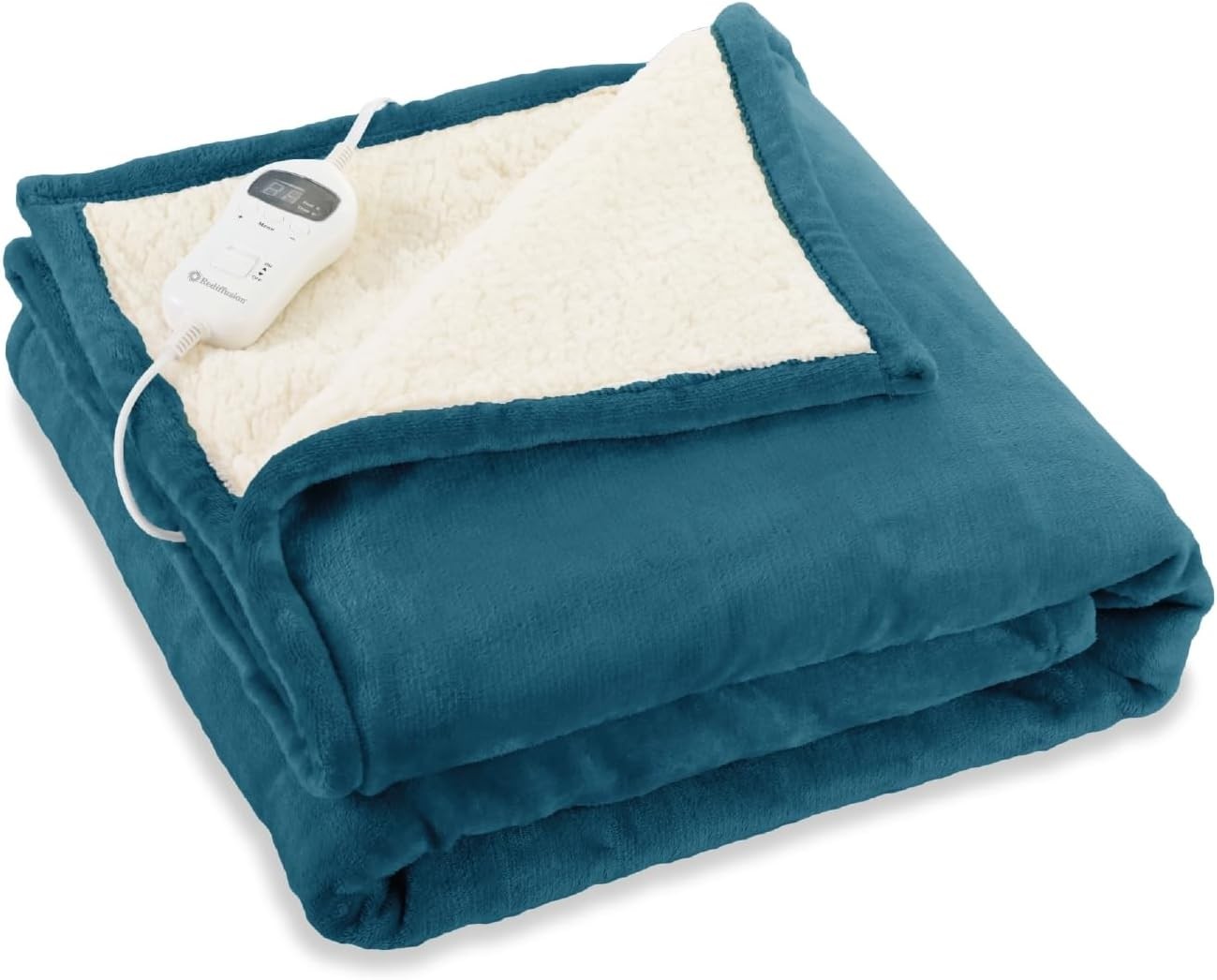 Electric Heated Throw Blanket Soft Fleece Energy Saving Washable 160x120cm