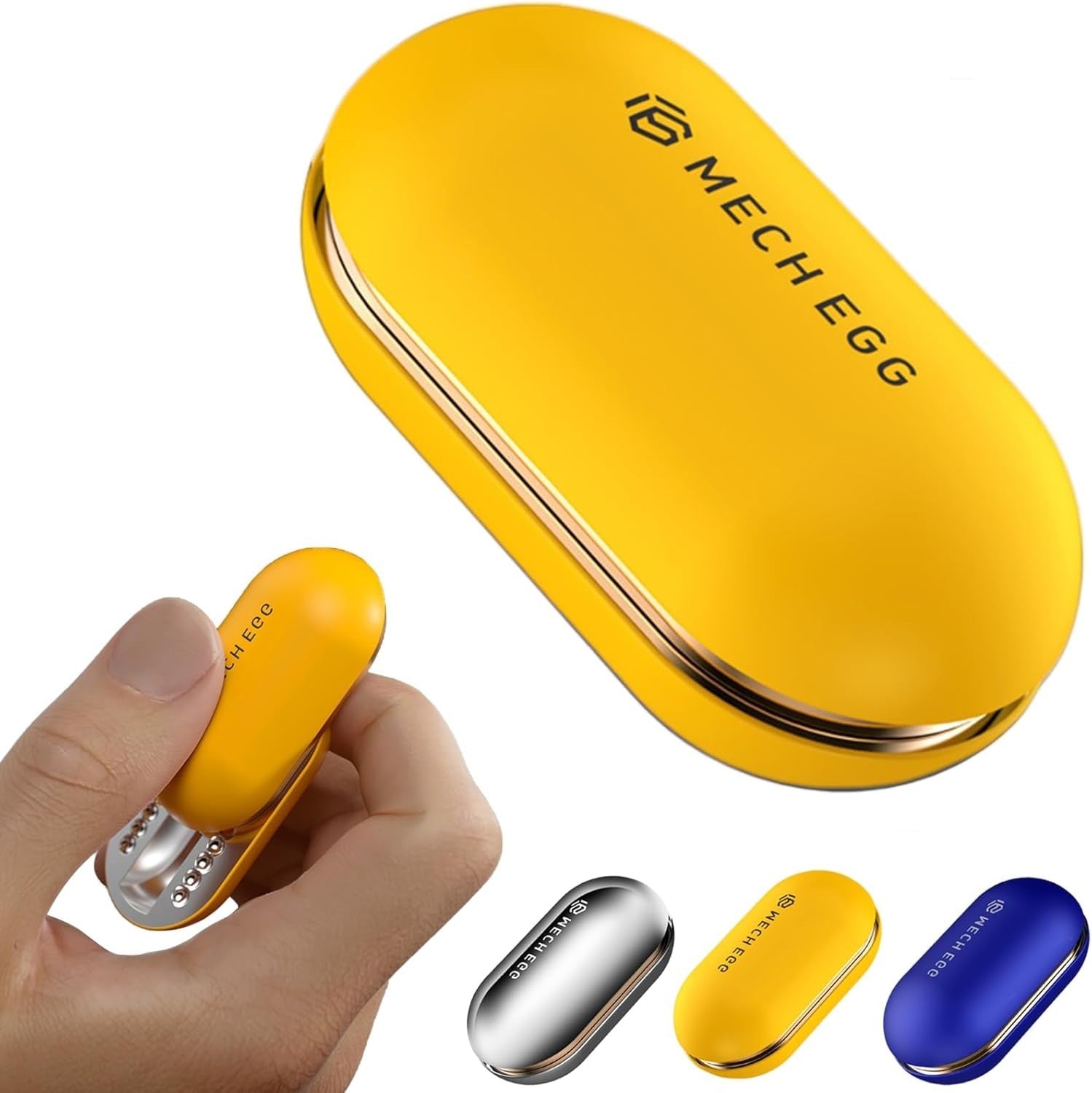 Golden Egg Fidget Slider Metal Quiet Click Focus Stress Toy
