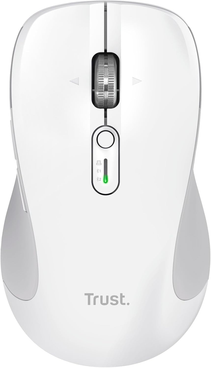 Wireless Bluetooth Mouse Hyper Scroll Silent Multi-Device White