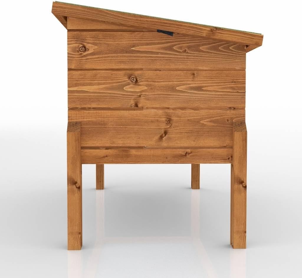 XL Self-Heating Outdoor Cat Kennel | Fir Wood, Ventilated, Ready to Use