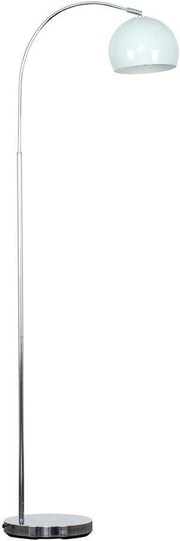 Modern Arc Floor Lamp Blue Chrome Curved Standing Light LED Bulb Foot Switch
