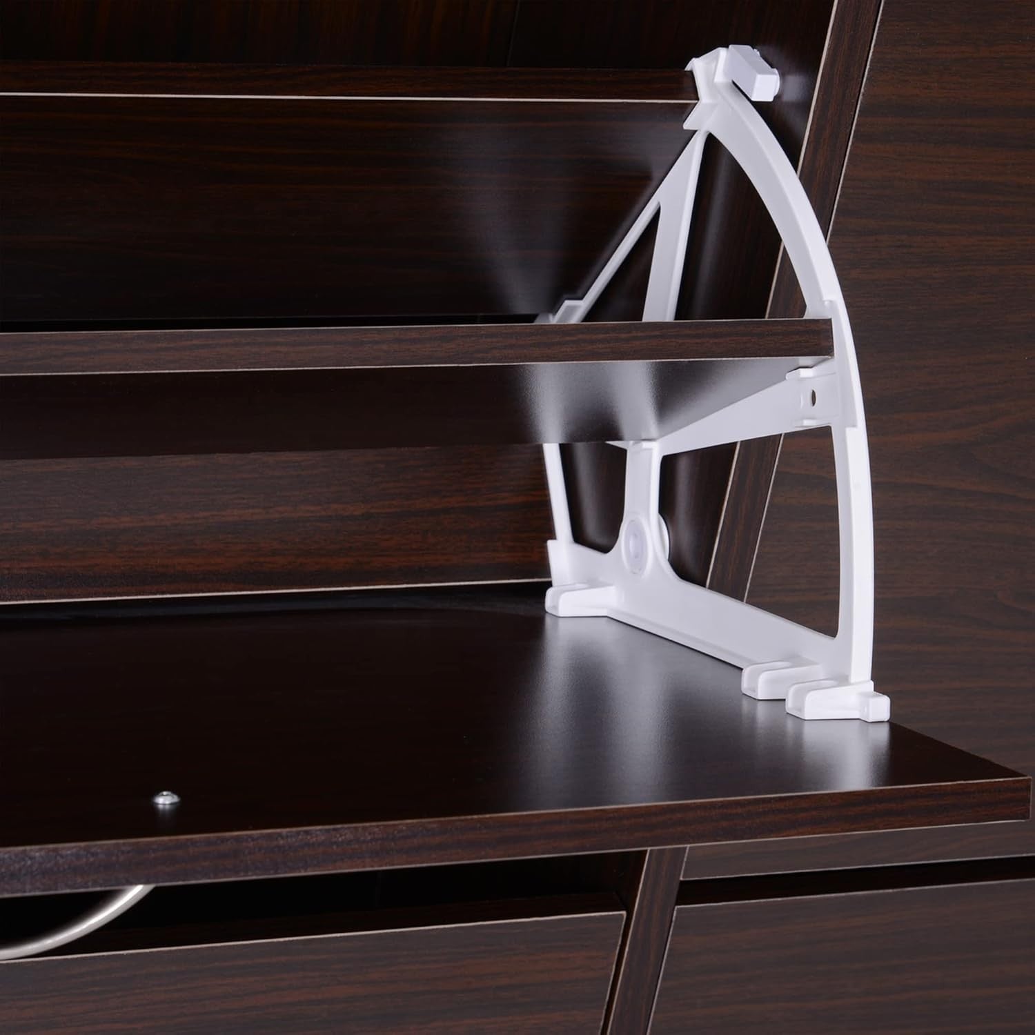 Modern 4-Drawer Shoe Cabinet Storage Unit – Slim Hallway Organiser 120x24x81cm