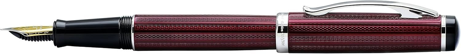 Burgundy Wine Fine Nib Fountain Pen Handcrafted Smooth Writing Set