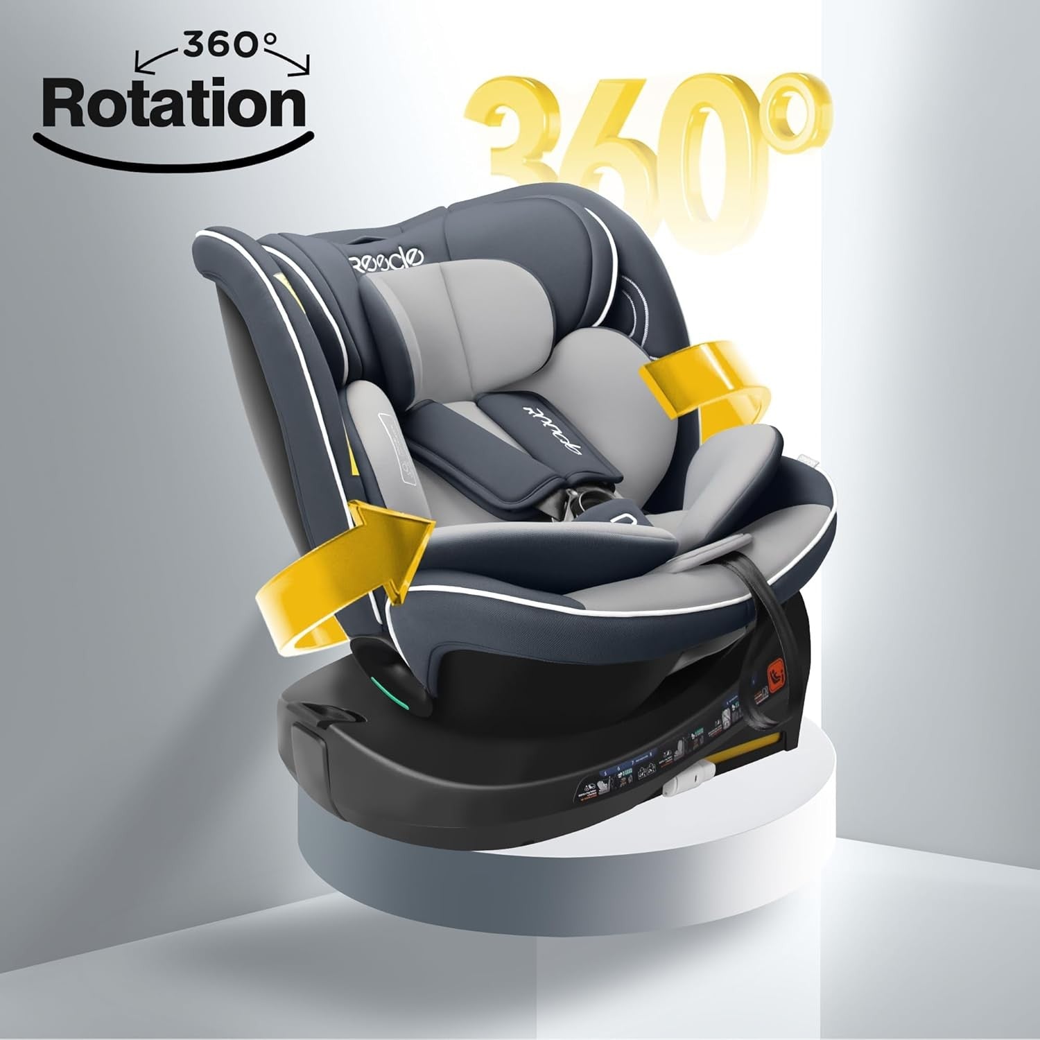 360° ISOFIX i-Size Child Car Seat 40–150cm Birth–12Y Rear Forward Facing