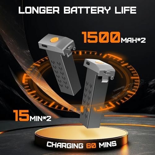Brushless 4K Camera Drone for Kids & Adults, Foldable RC Quadcopter