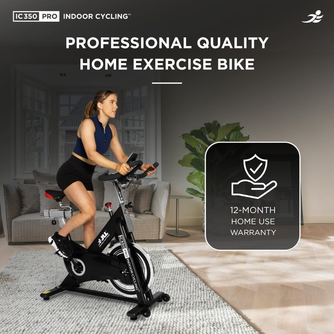 Magnetic Indoor Exercise Bike w/ Advanced Flywheel, LCD Monitor & 125kg Cap