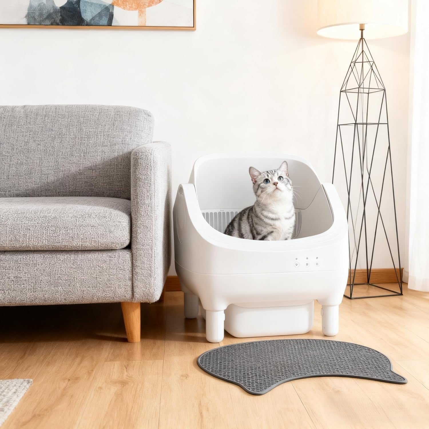 Self Cleaning Cat Litter Box App Control XL Auto Smart Multi Cat Tray