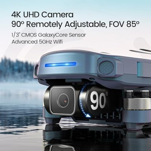 4K GPS Drone w/ 10,000ft Range Brushless Motor 2 Batteries Auto Return Follow Me
