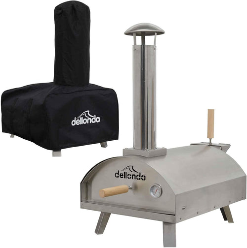 Portable Wood Fired Pizza Oven | Stainless Steel BBQ Grill w/ Cover & Bag