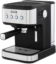 Stainless Espresso Machine 20 Bar Pressure, Milk Frother, 1.5L Tank, 1100W