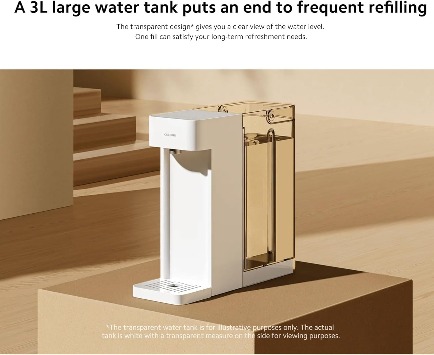 Instant Hot Water Dispenser 3L | 3-Second Fast Heat Adjustable Temp Child Lock
