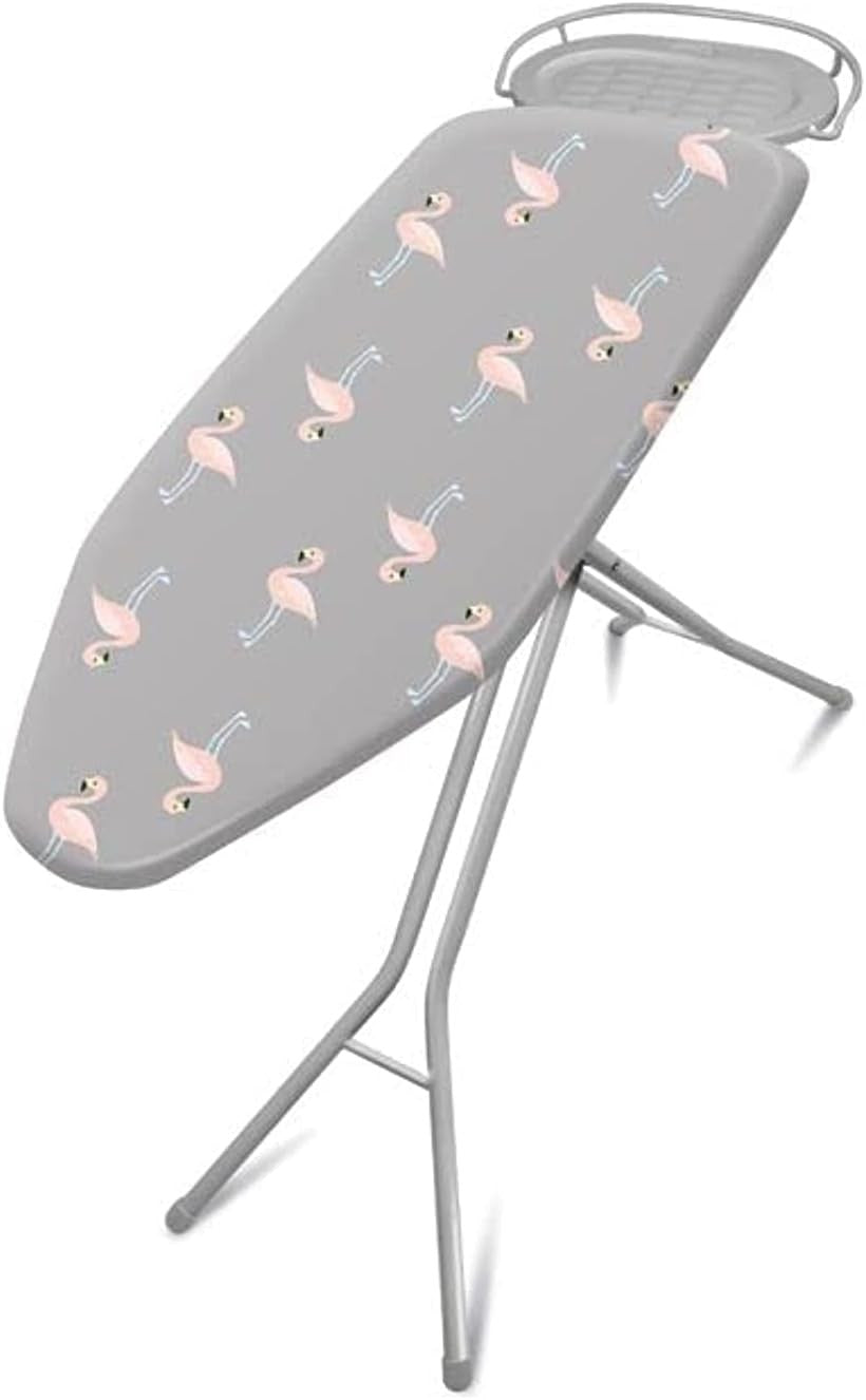 Compact Ironing Board Height Adjustable Foldable Heat Resistant 114x37cm