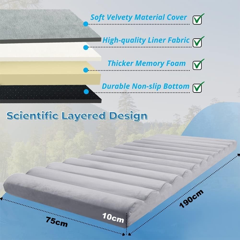 Roll Up Floor Mattress Small Double 10cm Foam Guest Travel Bed Tent