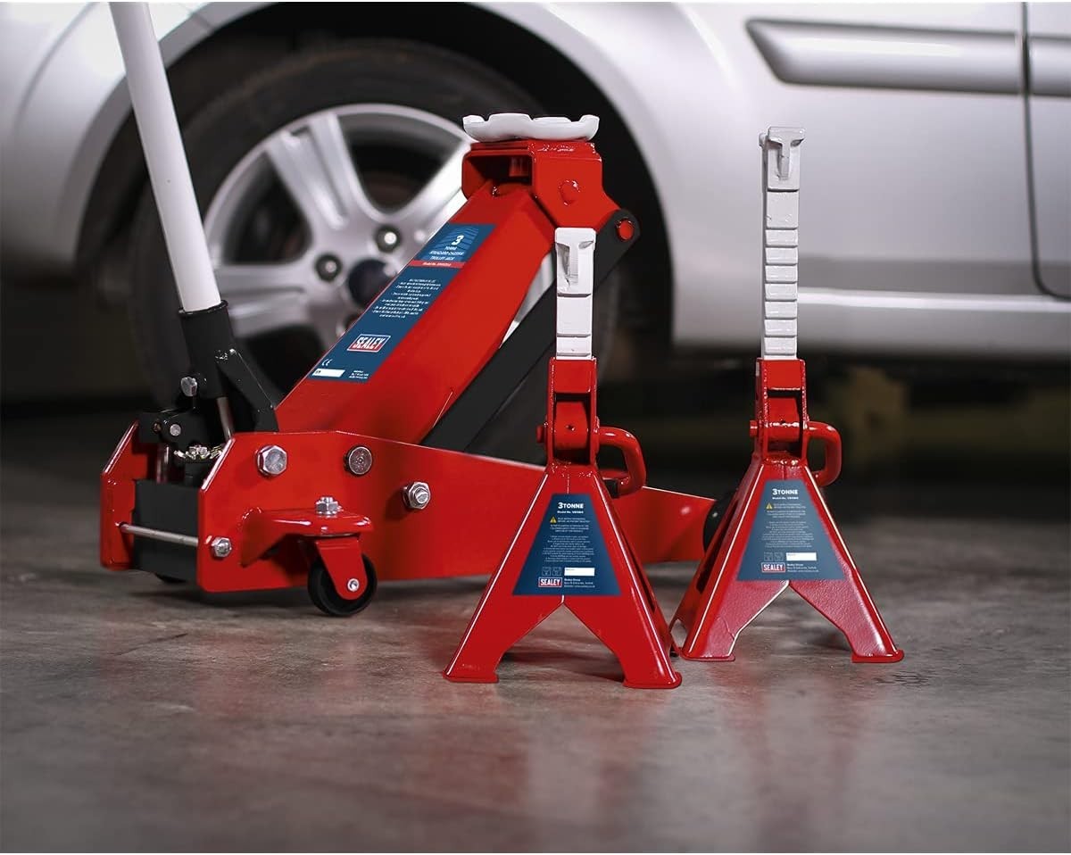 3 Ton Hydraulic Trolley Jack 195–515mm Heavy Duty Standard Chassis Car Van Lift