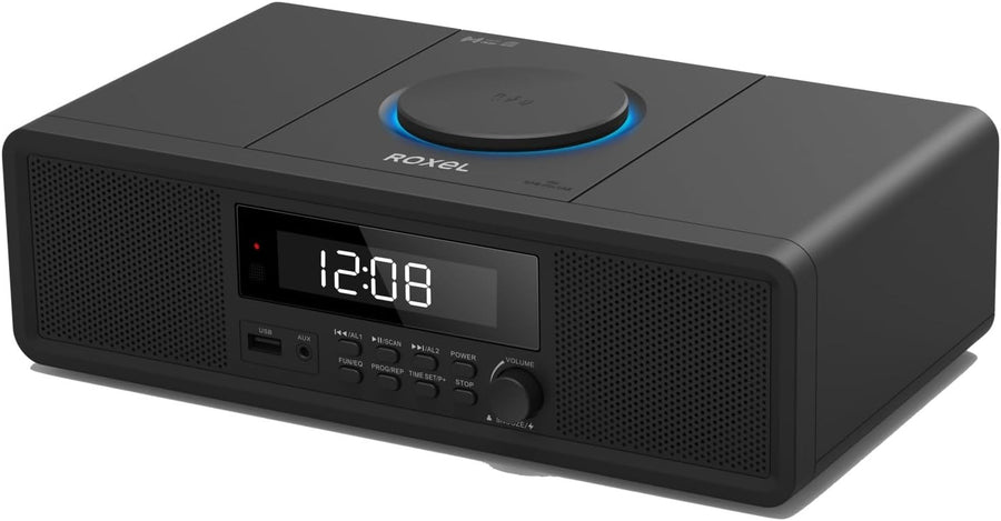 Compact Mini HiFi CD Player Bluetooth FM USB Wireless Charging 30W