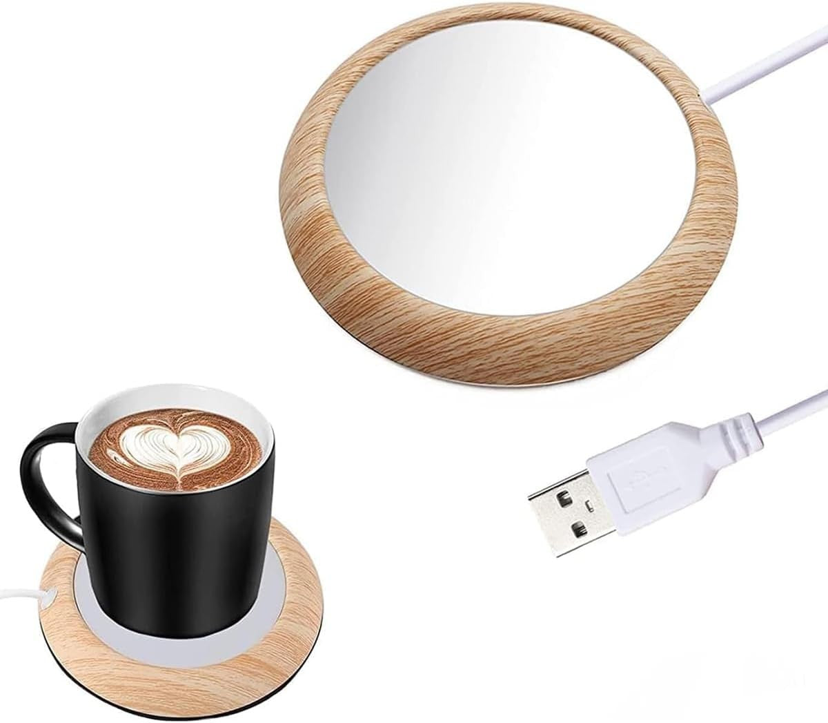 USB Coffee Mug Warmer 10cm Desk Cup Heater Keep Warm Plate