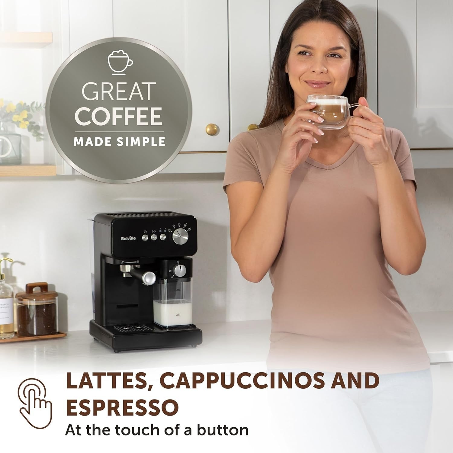 Espresso Coffee Machine | 15 Bar Pump | Automatic Milk Frother
