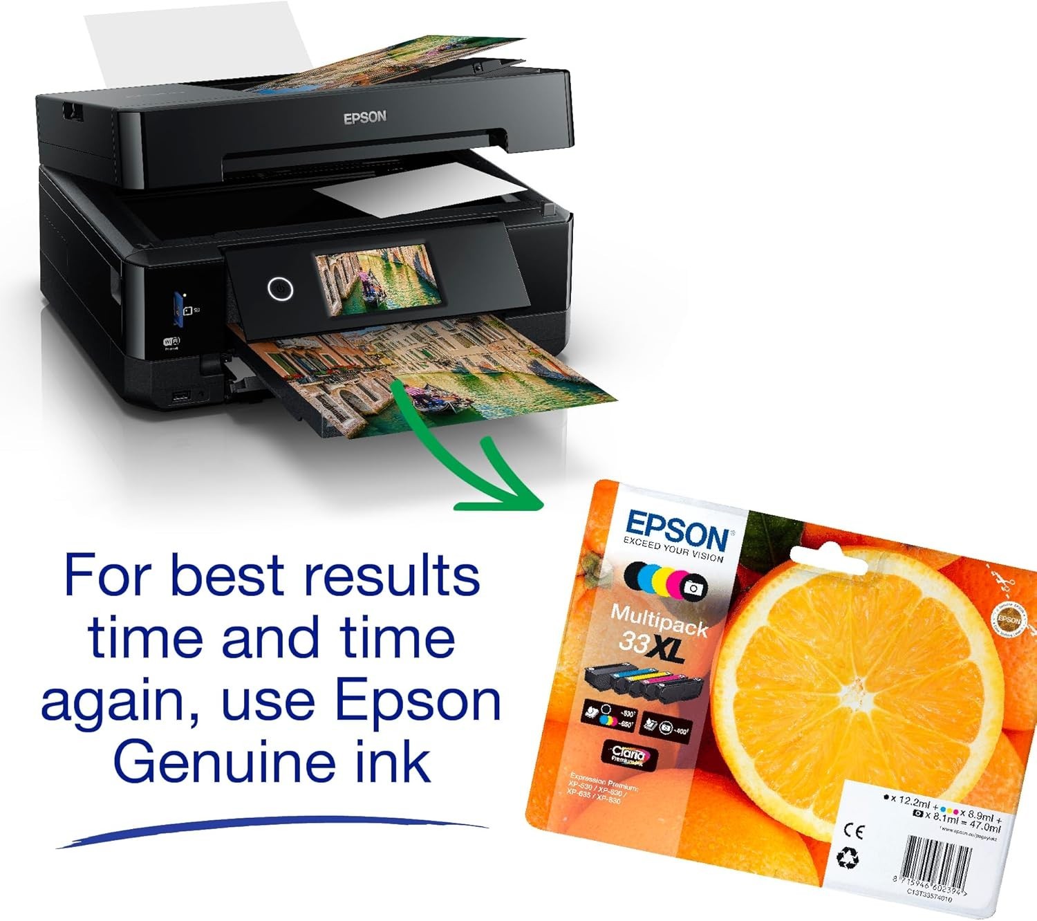 Expression Premium XP-7100 Wireless A4 5-Color Printer with Scan & Copy
