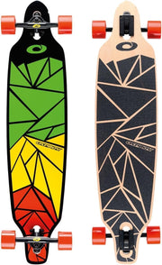 39" Twin Tip Drop-Through Longboard Canadian Maple Deck Complete Skateboard