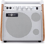 50W Drum Keyboard Amplifier White VISIONAMP Bluetooth EQ