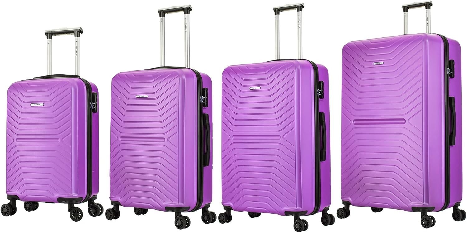 24'' Medium Check In Suitcase ABS Hard Shell 4 Wheel Spinner 3 Digit Lock