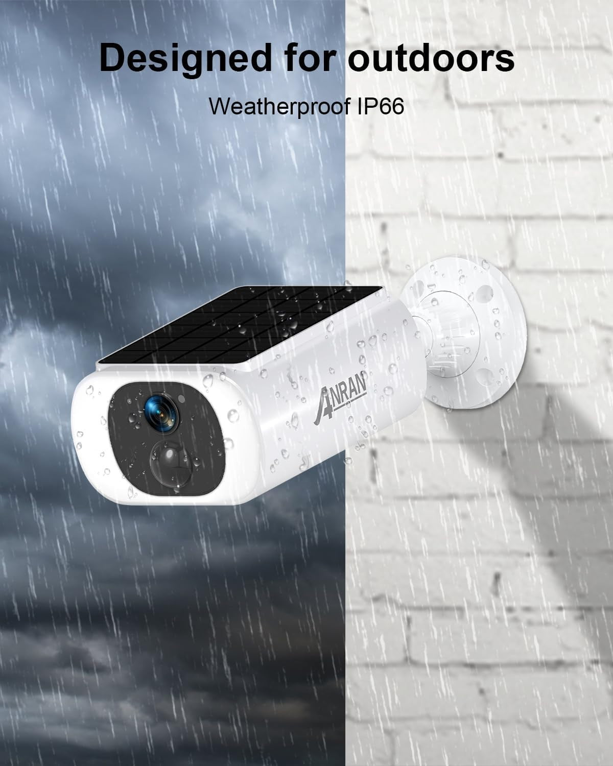 3K Solar Security Camera Wireless Outdoor Color Night Vision WiFi
