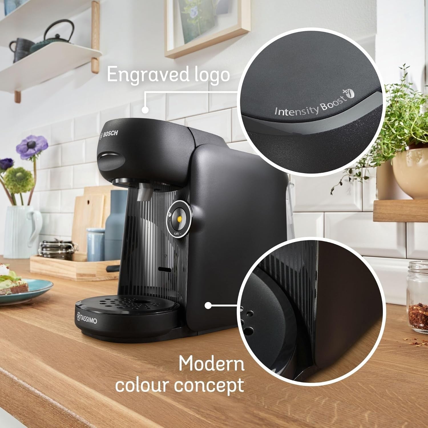 Pod Coffee Machine with One-Touch Brewing | Intensity Boost | Compact 0.7L
