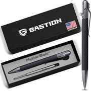 Luxury Carbon Fibre & Stainless Steel Ballpoint Pen – Slim, Bolt Action, Gift