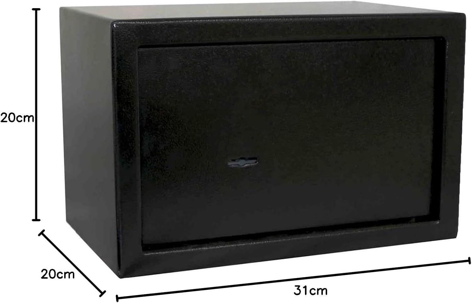 10L Steel Safe Box Key Lock Security Safe Cash Document Storage Black