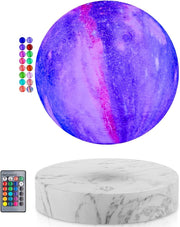 Painted Levitating Galaxy Moon Lamp 16-Color Floating LED Light with Remote