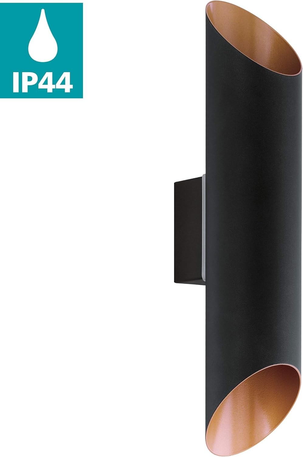 Waterproof Outdoor Wall Light Up Down Spotlight Black Copper IP44