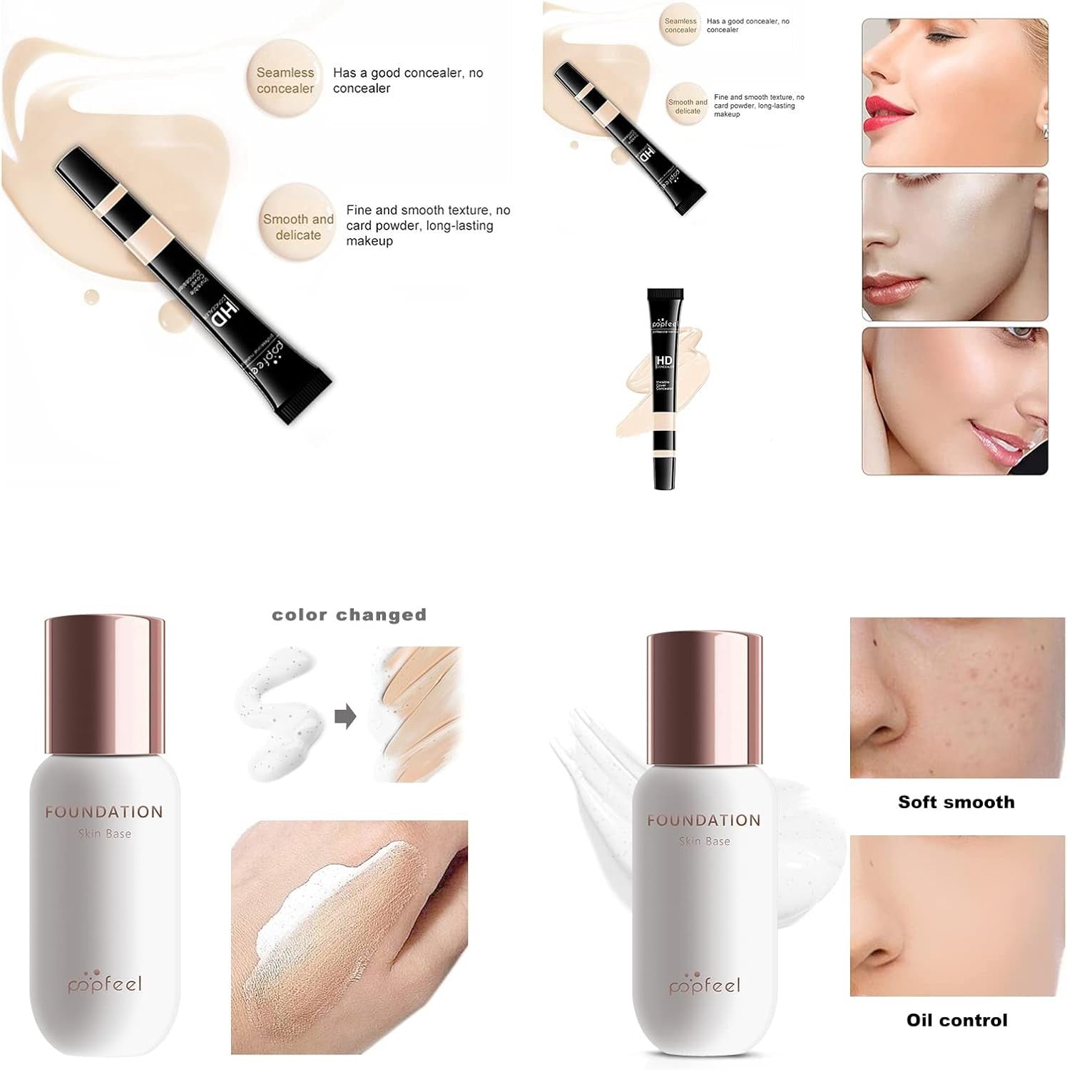 All In One Makeup Kit Full Set With Foundation Palette & Brushes
