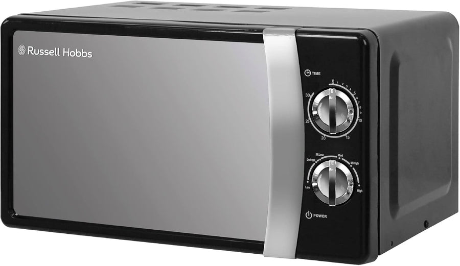 17L 700W Manual Microwave Black 5 Power Defrost