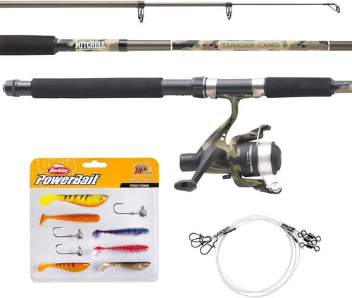 Telescopic 2.1M Rod & Reel Fishing Combo with Line & Lures for Trout & Perch
