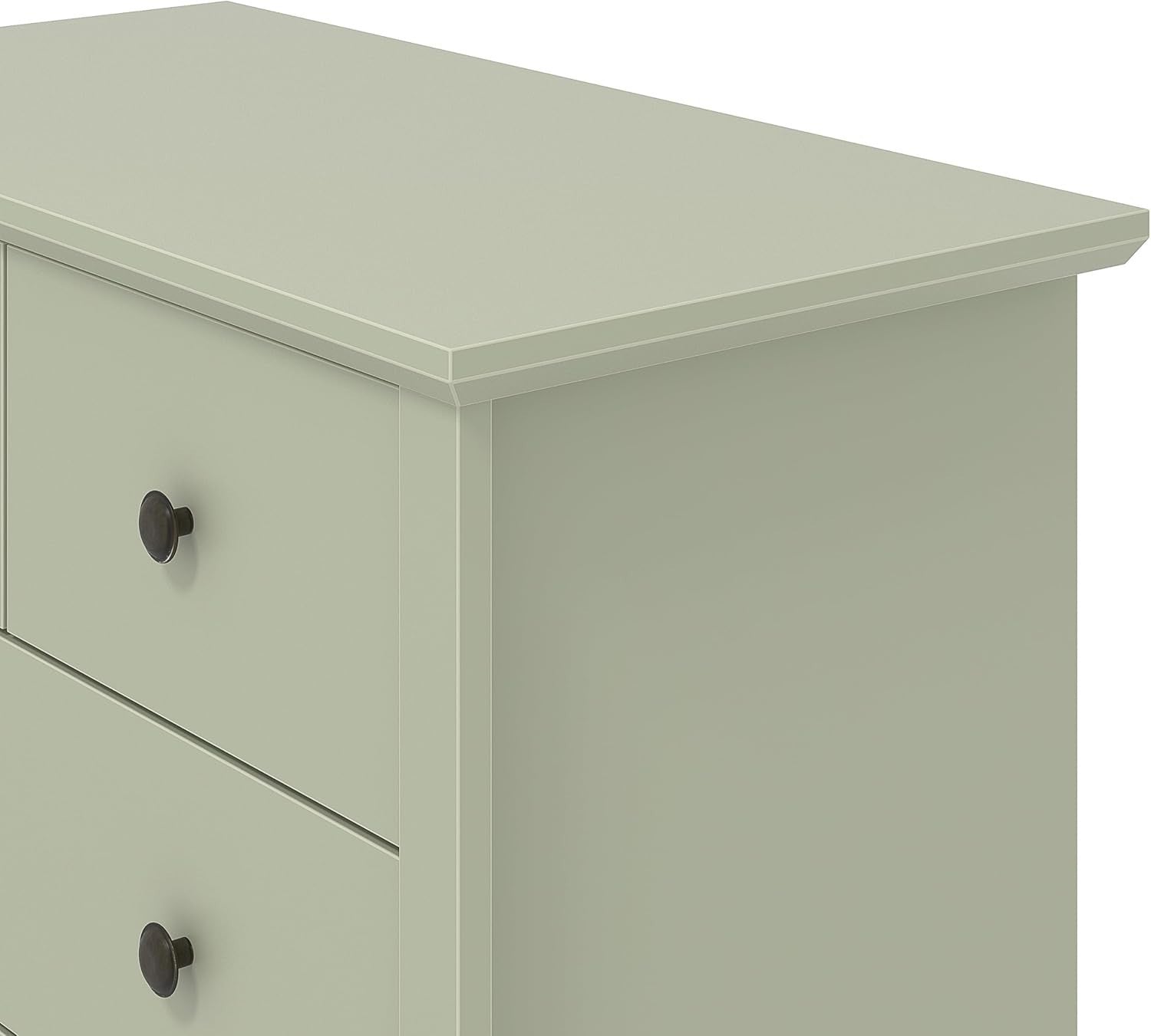 Sage Green 5 Drawer Chest Storage Cabinet Hallway Bedroom Modern Slimline