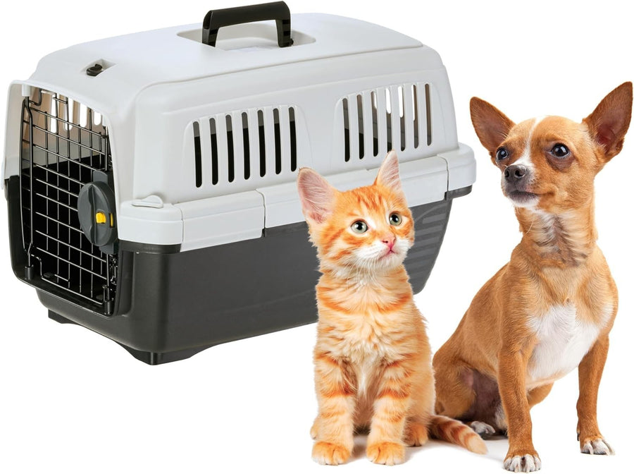 IATA Cat Dog Travel Carrier Crate Airline Approved Box Steel Door 5kg Max