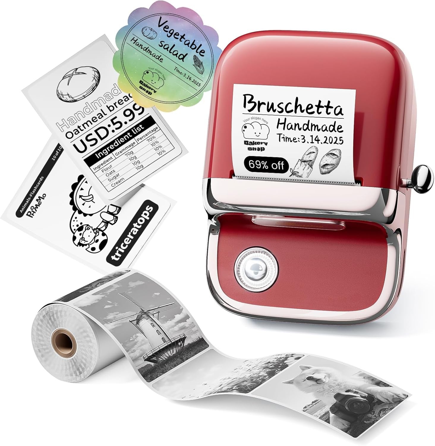 Phomemo M150 Label Maker Machine Bluetooth Sticker Printer