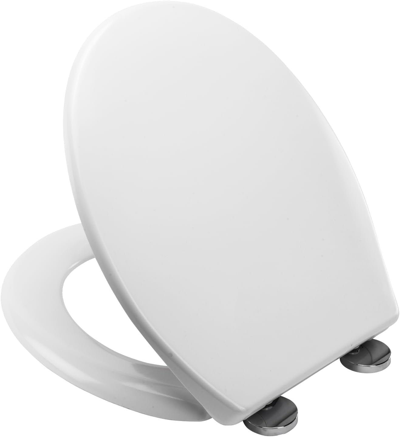 Soft Close Toilet Seat Quick Release Antibacterial Adjustable Hinges