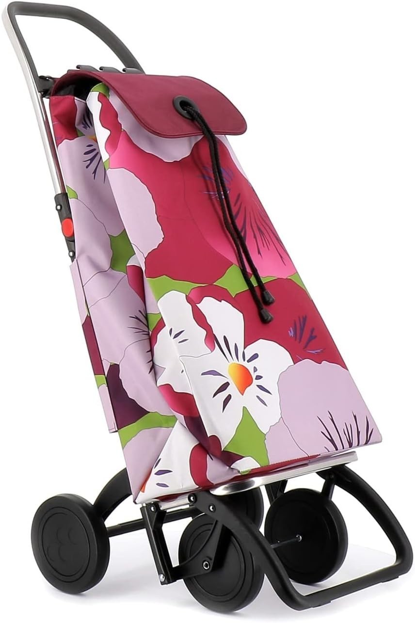 4 Wheel Foldable Shopping Trolley Aluminium Frame Push Pull Cart