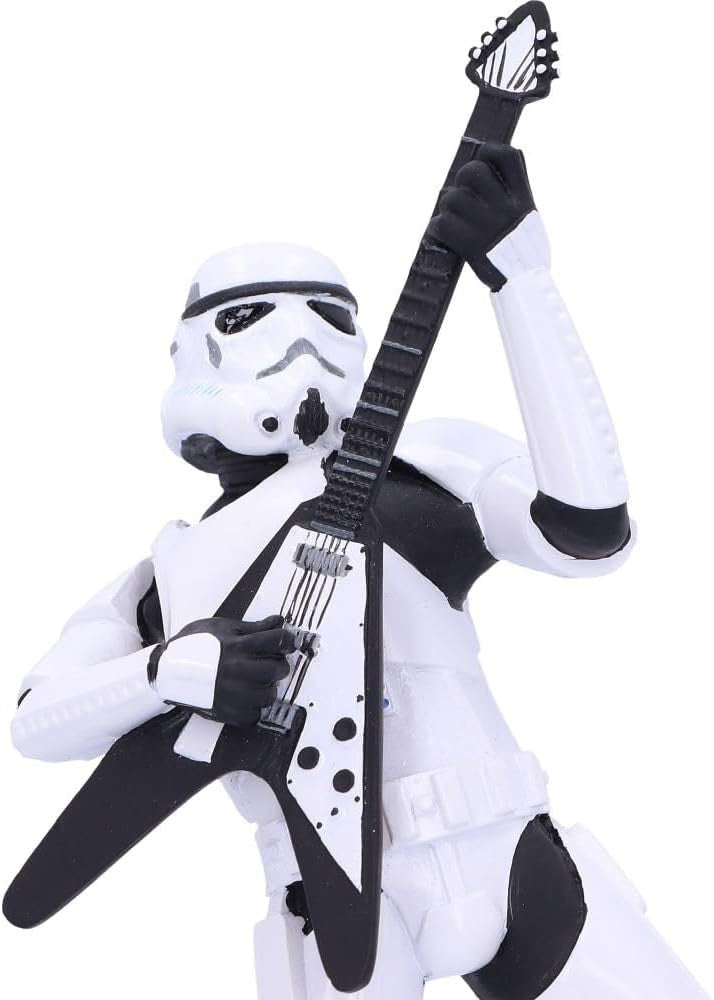 Rockstar Stormtrooper Figurine 18cm Resin Guitar Statue Collectible Home Decor