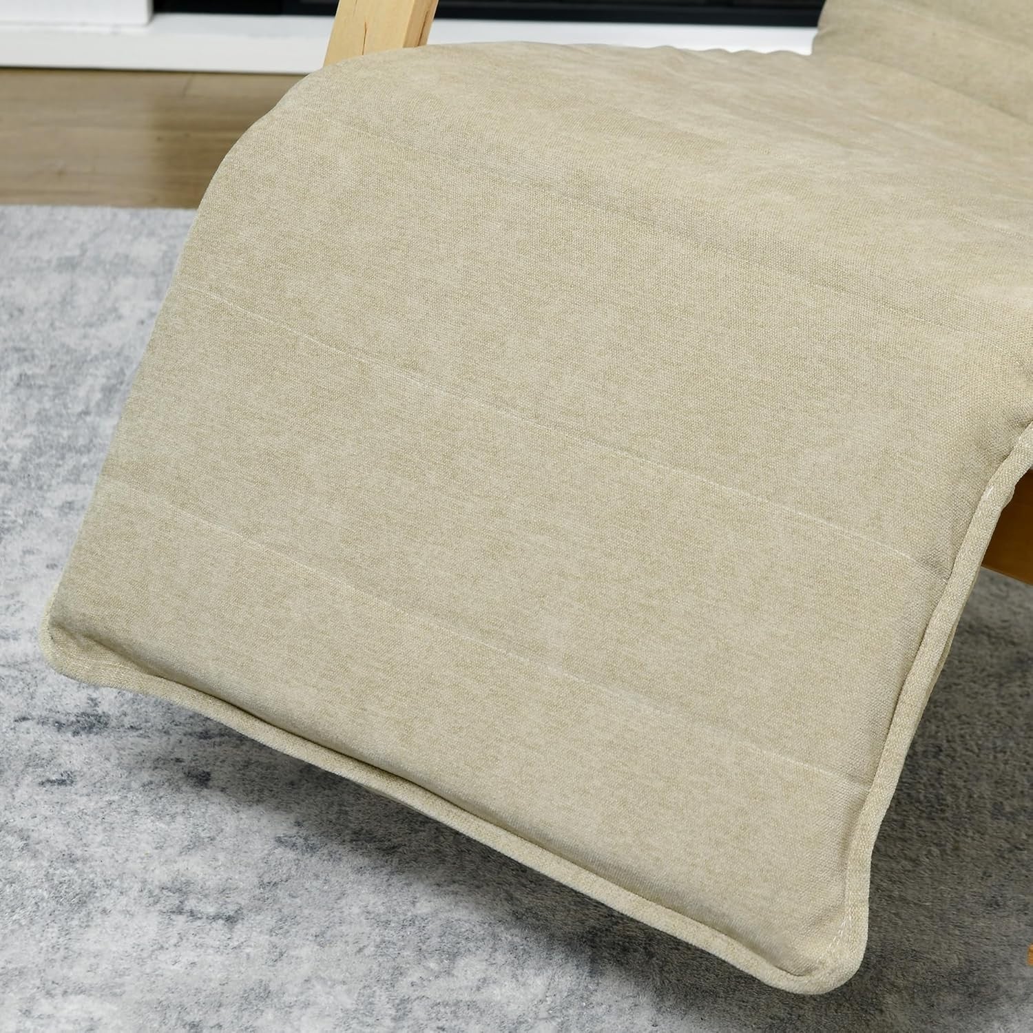 Rocking Recliner Lounge Chair w/ Footrest Pillow Side Pocket | Home Relax Seat