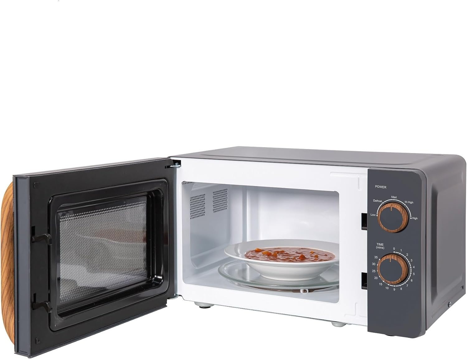 17L Manual Microwave 700W 5 Power Levels Scandinavian Grey