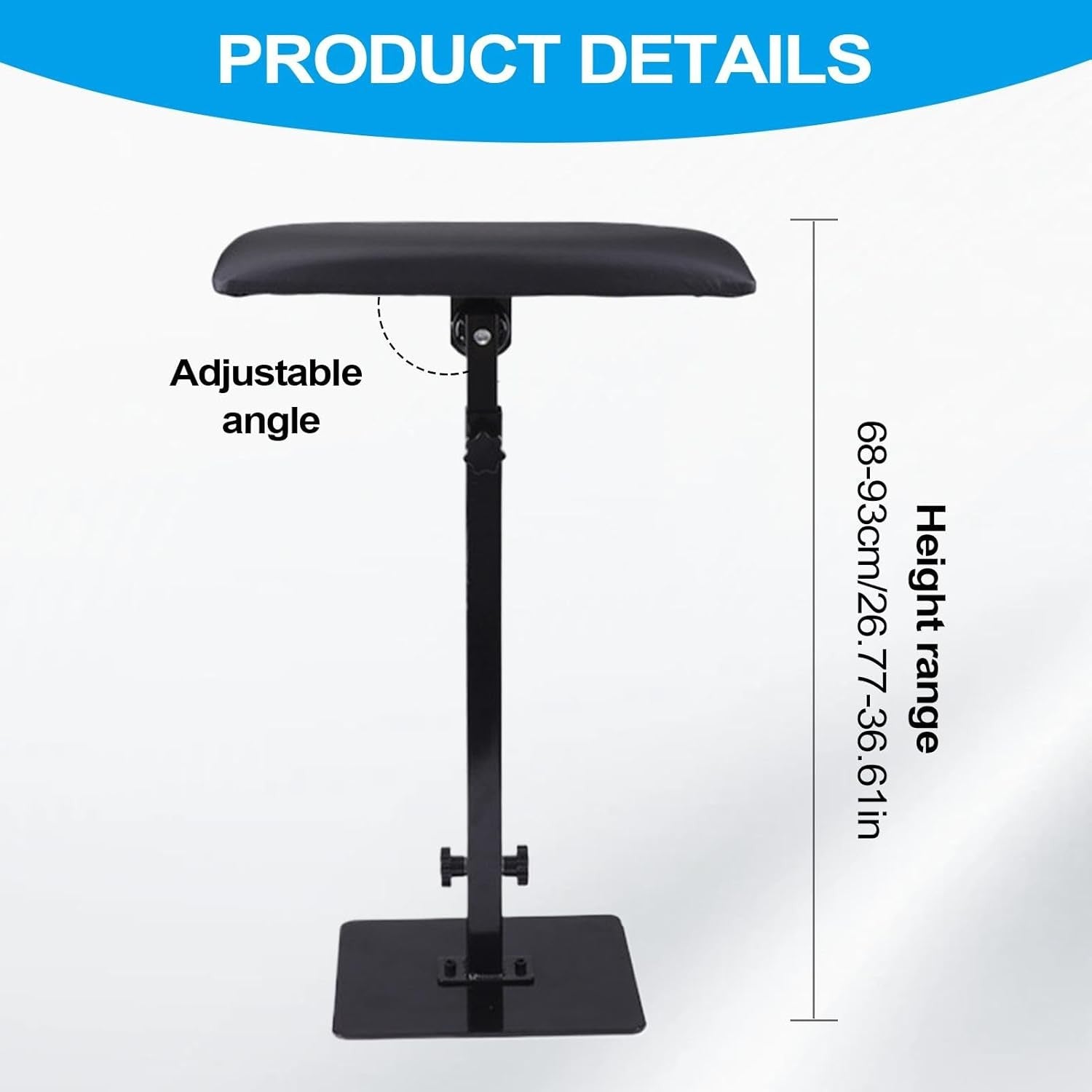 Adjustable Tattoo Arm Rest Stand Height Adjustable Padded Support Stool